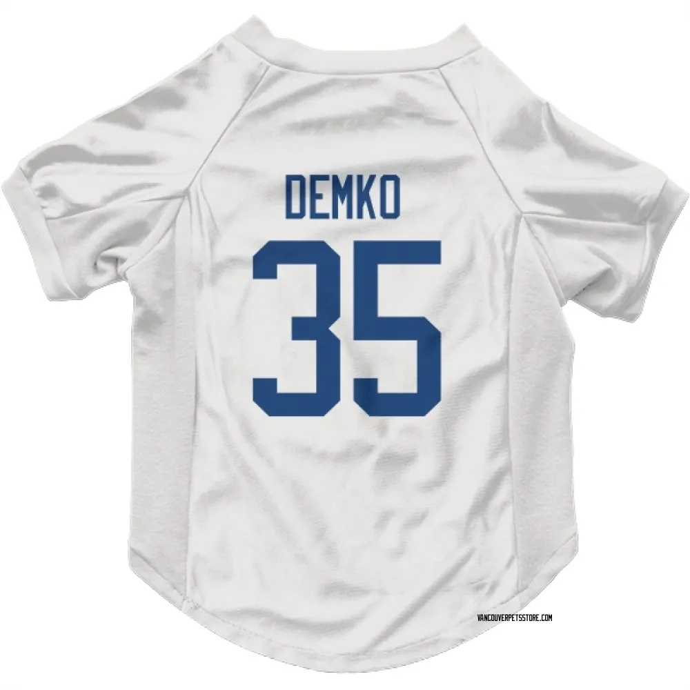Vancouver Canucks Thatcher Demko White Pet Jersey for Dog & Cat