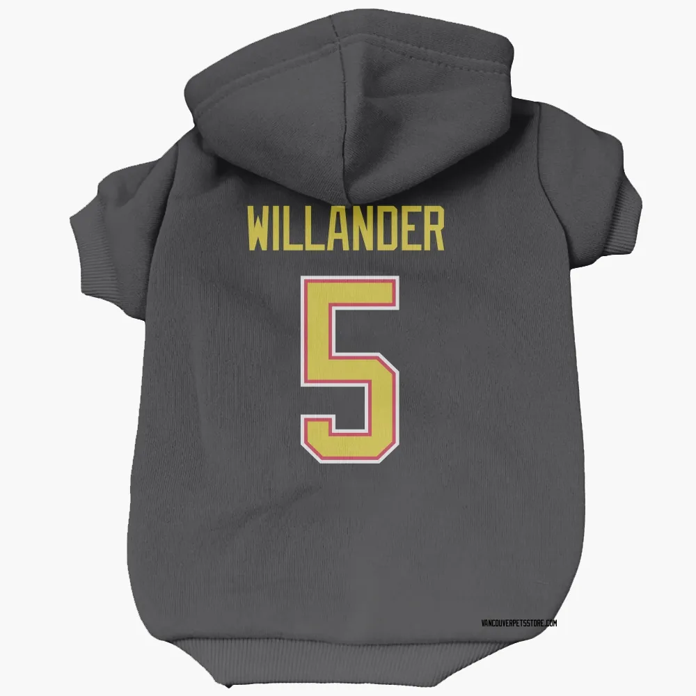 Vancouver Canucks Tom Willander Black Pet Hoodie for Dog & Cat