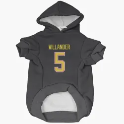 Vancouver Canucks Tom Willander Black Pet Hoodie for Dog & Cat