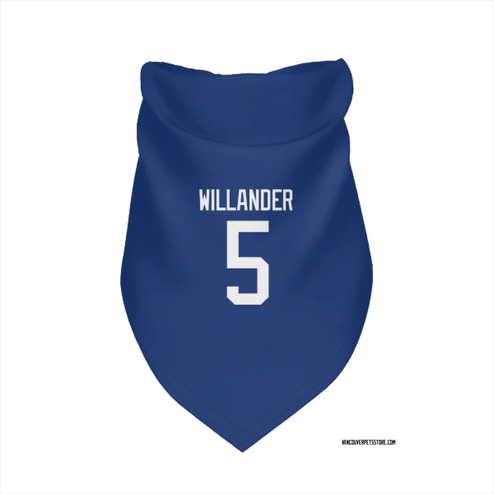 Vancouver Canucks Tom Willander Blue Pet Bandana for Dog & Cat