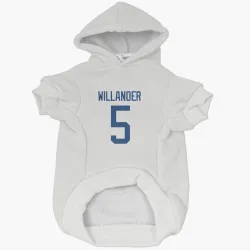 Vancouver Canucks Tom Willander White Pet Hoodie for Dog & Cat