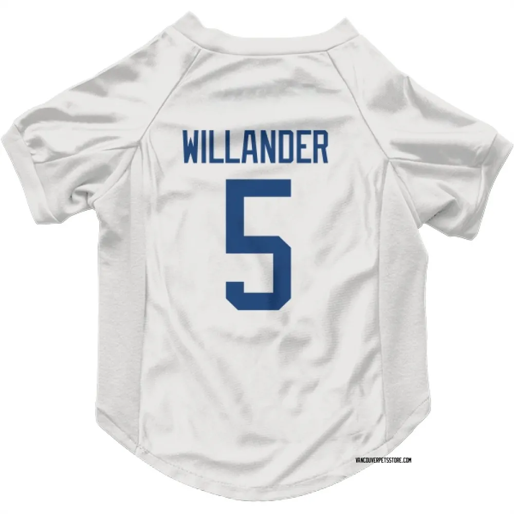 Vancouver Canucks Tom Willander White Pet Jersey for Dog & Cat