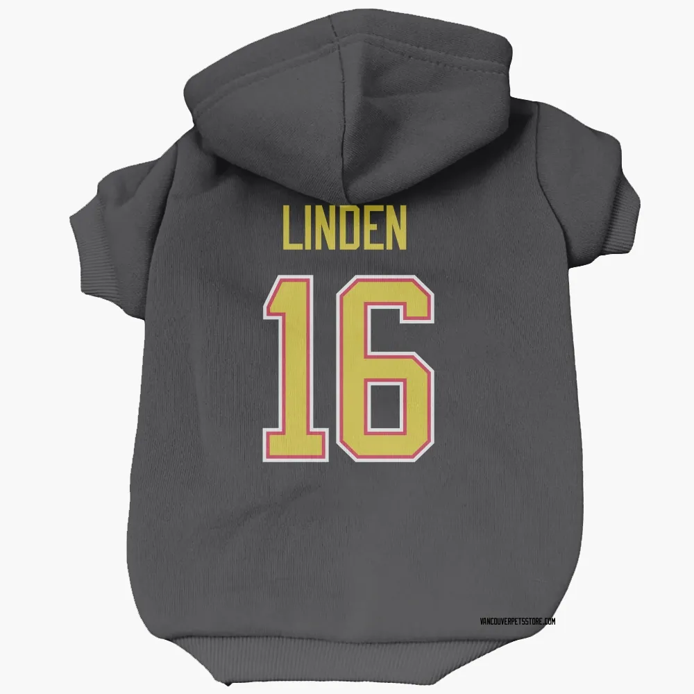 Vancouver Canucks Trevor Linden Black Pet Hoodie for Dog & Cat