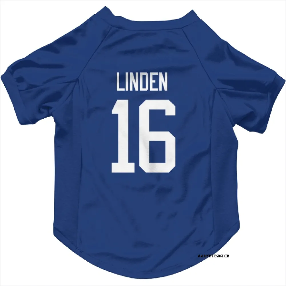 Vancouver Canucks Trevor Linden Blue Pet Jersey for Dog & Cat