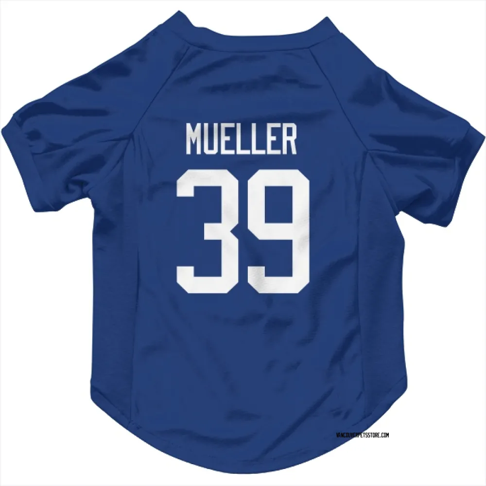 Vancouver Canucks Ty Mueller Blue Pet Jersey for Dog & Cat
