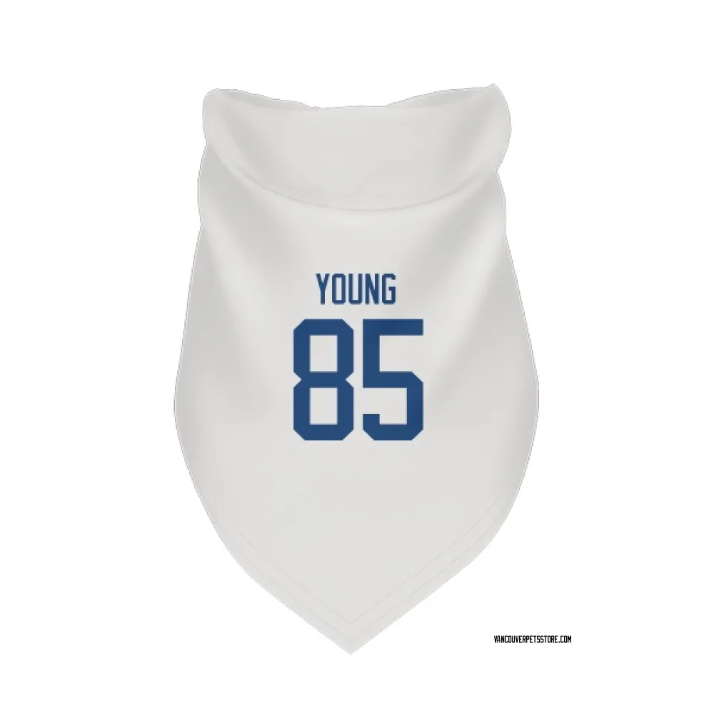Vancouver Canucks Ty Young White Pet Bandana for Dog & Cat