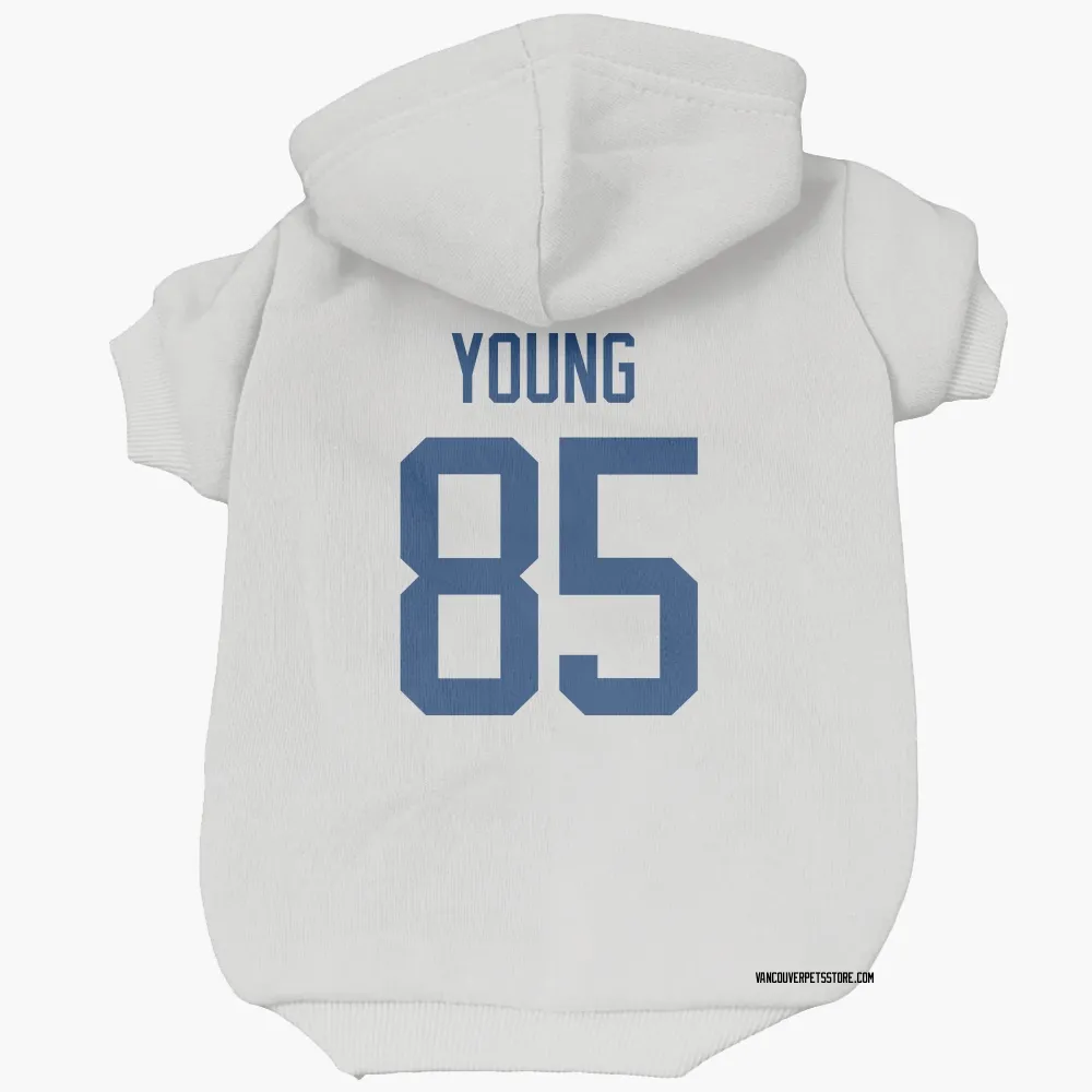 Vancouver Canucks Ty Young White Pet Hoodie for Dog & Cat