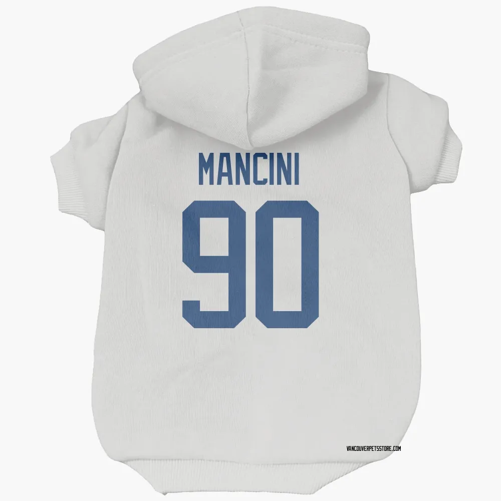 Vancouver Canucks Vittorio Mancini White Pet Hoodie for Dog & Cat