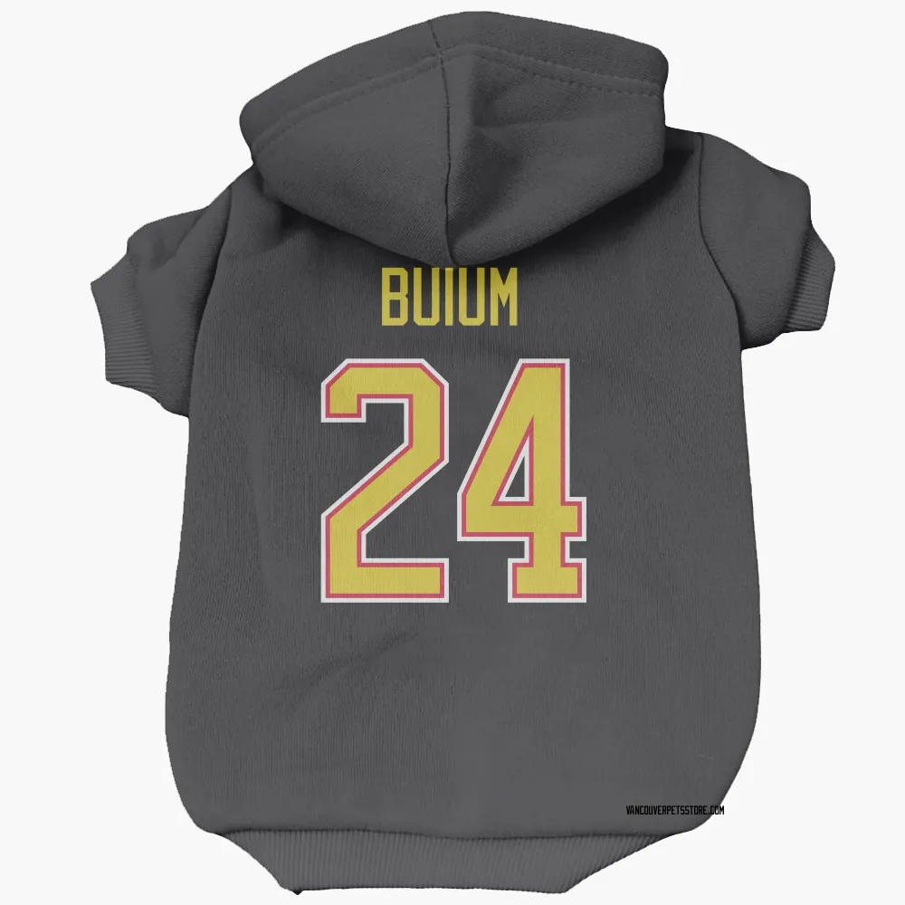 Vancouver Canucks Zeev Buium Black Pet Hoodie for Dog & Cat