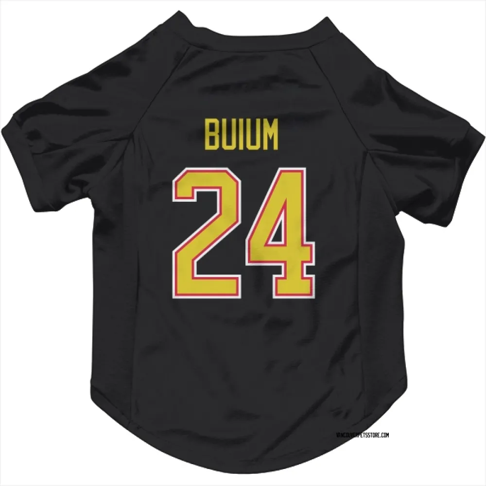 Vancouver Canucks Zeev Buium Black Pet Jersey for Dog & Cat