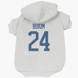 Vancouver Canucks Zeev Buium White Pet Hoodie for Dog & Cat