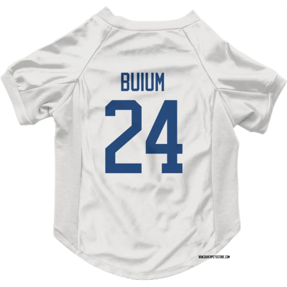 Vancouver Canucks Zeev Buium White Pet Jersey for Dog & Cat